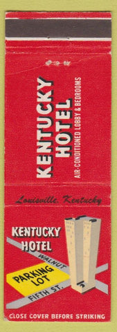 Matchbook Cover - Kentucky Hotel Louisville KY