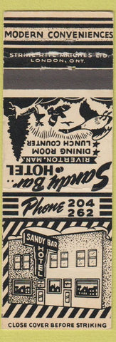 Matchbook Cover - Sandy Bar Hotel Riverton MB WEAR
