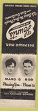 Matchbook Cover - Hunts Restaurant Neepawa MB WORN