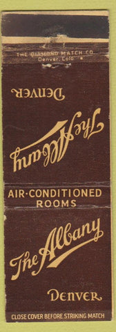 Matchbook Cover - Albany Hotel Denver Colorado WEAR
