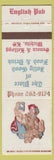 Matchbook Cover - English Pub Wichita KS