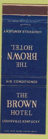 Matchbook Cover - Brown Hotel Louisville KY