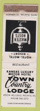 Matchbook Cover - Town and Country Lodge Wichita KS WEAR