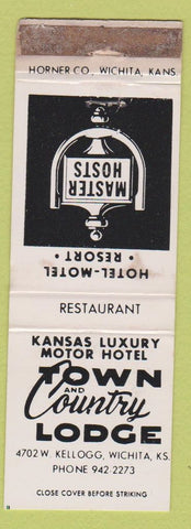 Matchbook Cover - Town and Country Lodge Wichita KS WEAR