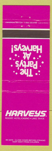 Matchbook Cover - Harvey's Casino Lake Tahoe NV