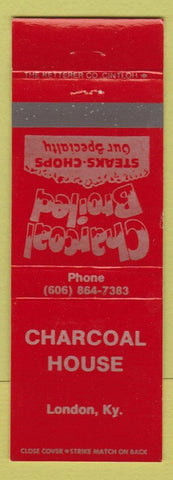 Matchbook Cover - Charcoal House London KY