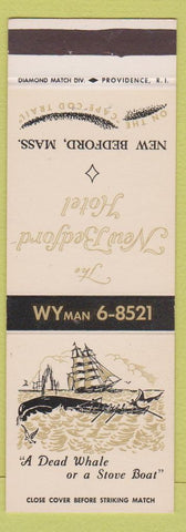 Matchbook Cover - New Bedford Hotel MA