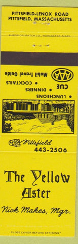 Matchbook Cover - Yellow Aster Restaurant Pittsfield MA