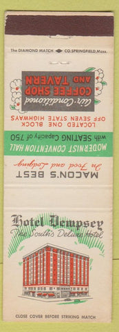 Matchbook Cover - Hotel Dempsey Macon GA