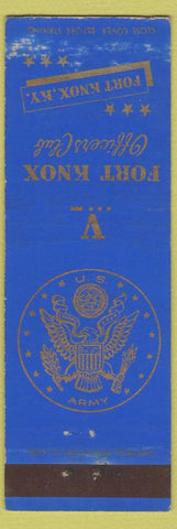 Matchbook Cover - Fort Knox Officers Club KY WWII #1
