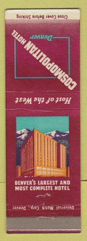 Matchbook Cover - Cosmopolitan Hotel Denver Colorado