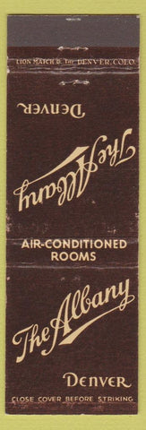 Matchbook Cover - Albany Hotel Denver Colorado