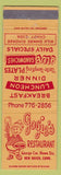 Matchbook Cover - Gogie's Restaurant New Haven CT