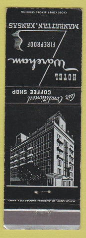 Matchbook Cover - Hotel Wareham Manhattan KS WEAR