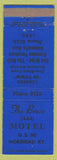 Matchbook Cover - Bruce Motel Morehead KY