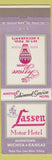 Matchbook Cover - Lassen Motor Hotel Wichita KS