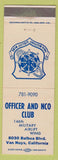 Matchbook Cover - Officers and NCO Club Van Nuys CA