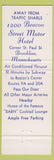 Matchbook Cover - 1200 Beacon Street Motor Hotel Brookline MA