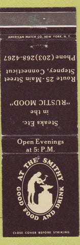 Matchbook Cover - AT the Smithy Stepney CT