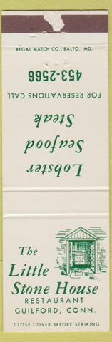 Matchbook Cover - Little Stone House Restaurant Guilford CT WEAR