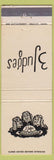 Matchbook Cover - 3 Judges New Haven CT WEAR
