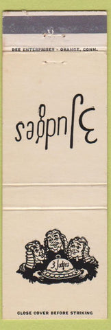 Matchbook Cover - 3 Judges New Haven CT WEAR