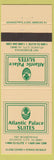 Matchbook Cover - Atlantic Palace Suites Atlantic City NJ casino?