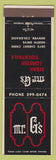 Matchbook Cover - Mr G's Steak House Denver Colorado
