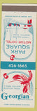 Matchbook Cover - Georgian Restaurant Boston MA Park Square Motor Hotel