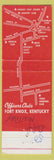 Matchbook Cover - Armored Center Officers Mess Fort Knox KY