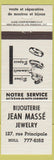 Matchbook Cover - Jean Masse Jewelry Hull QC