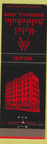Matchbook Cover - Hotel Ashtabula OH