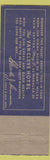 Matchbook Cover - Van Cleve Hotel Dayton OH