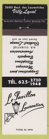 Matchbook Cover - LE Pavillon Laurentien Ville Laval QC
