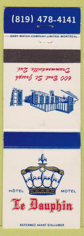 Matchbook Cover - Hotel Motel Le Dauphin Drummondville QC