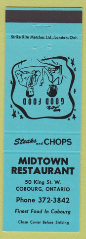 Matchbook Cover - Midtown Restaurant Cobourg ON