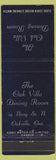 Matchbook Cover - Oak Villa Dining Room Oakville ON