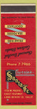 Matchbook Cover - Currie's Santa Fe Restaurant Long Beach CA