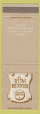 Matchbook Cover - Rum Runner Restaurant San Pedro CA