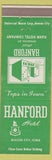 Matchbook Cover - Hanford Hotel Mason City IA