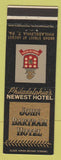 Matchbook Cover - John Bartram Hotel Philadelphia PA