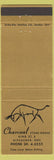 Matchbook Cover - Charcoal Steak House Kitchener ON