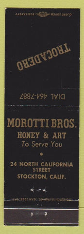 Matchbook Cover - Troadero Morotti Bros Stockton CA