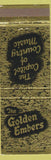 Matchbook Cover - Golden Embers Rialto CA Country Music