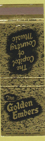 Matchbook Cover - Golden Embers Rialto CA Country Music