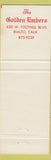 Matchbook Cover - Golden Embers Rialto CA Country Music