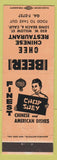 Matchbook Cover - Chee Chinese Restaurant Long Beach CA