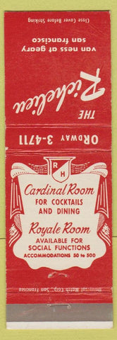 Matchbook Cover - Richelieu Restaurant San Francisco CA