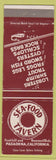 Matchbook Cover - Seafood Tavern Pasadena CA restaurant