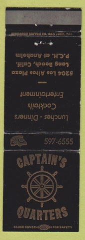 Matchbook Cover - Captain's Quarters Long Beach CA